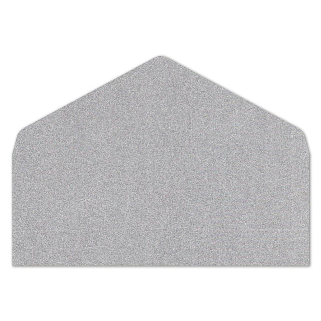 No.10 Euro Flap Envelope Liners  Glitter Silver