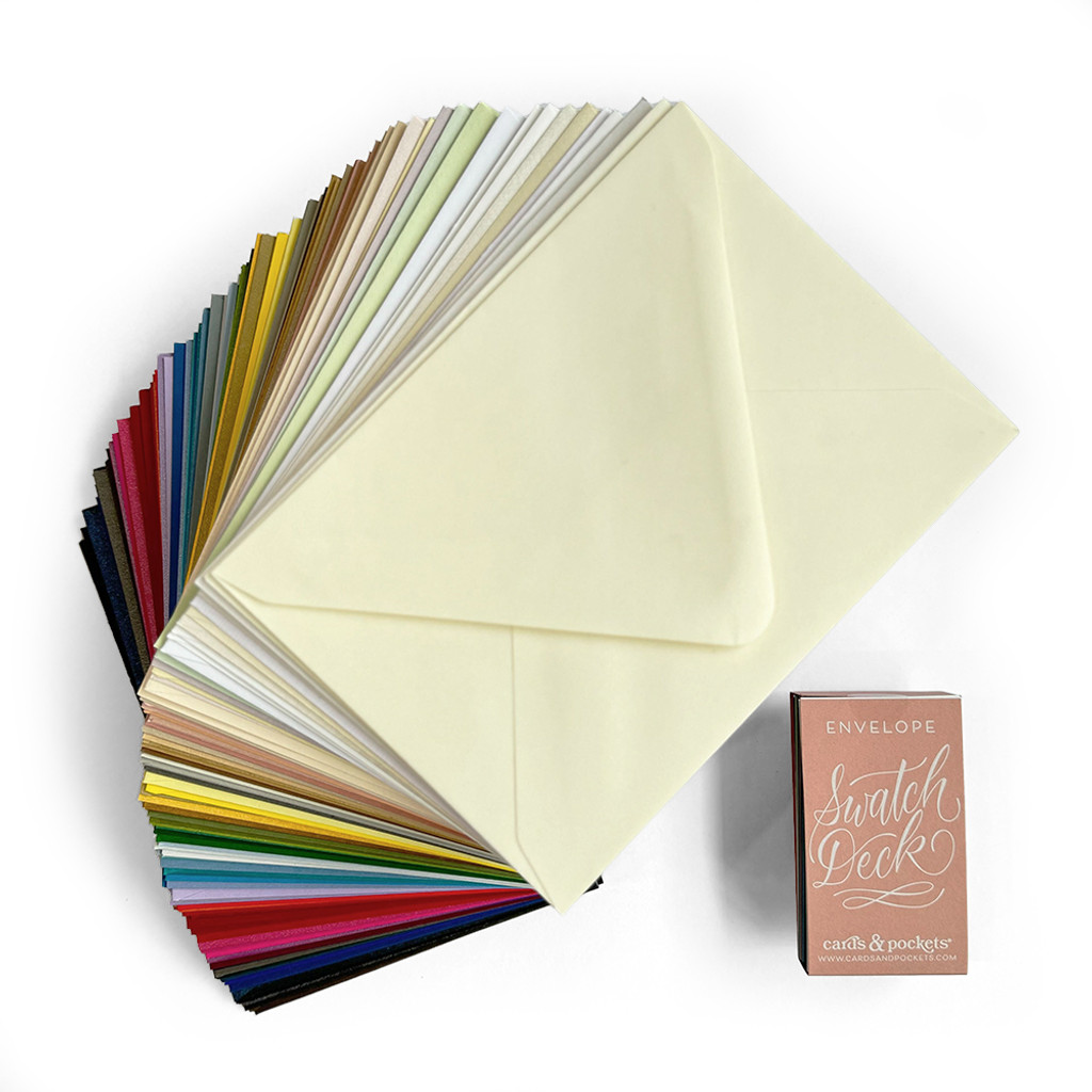  A7 Euro Flap Envelope Sample Pack  - 1 of every color 