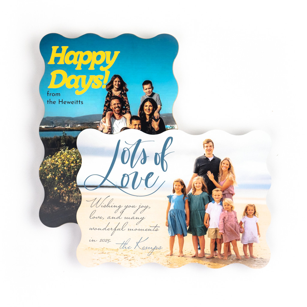 5x7 Wave Photo Card - Upload Your Own Design