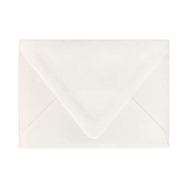 Imperfect A7.5 Euro Flap Ice White Envelope - Paper Character