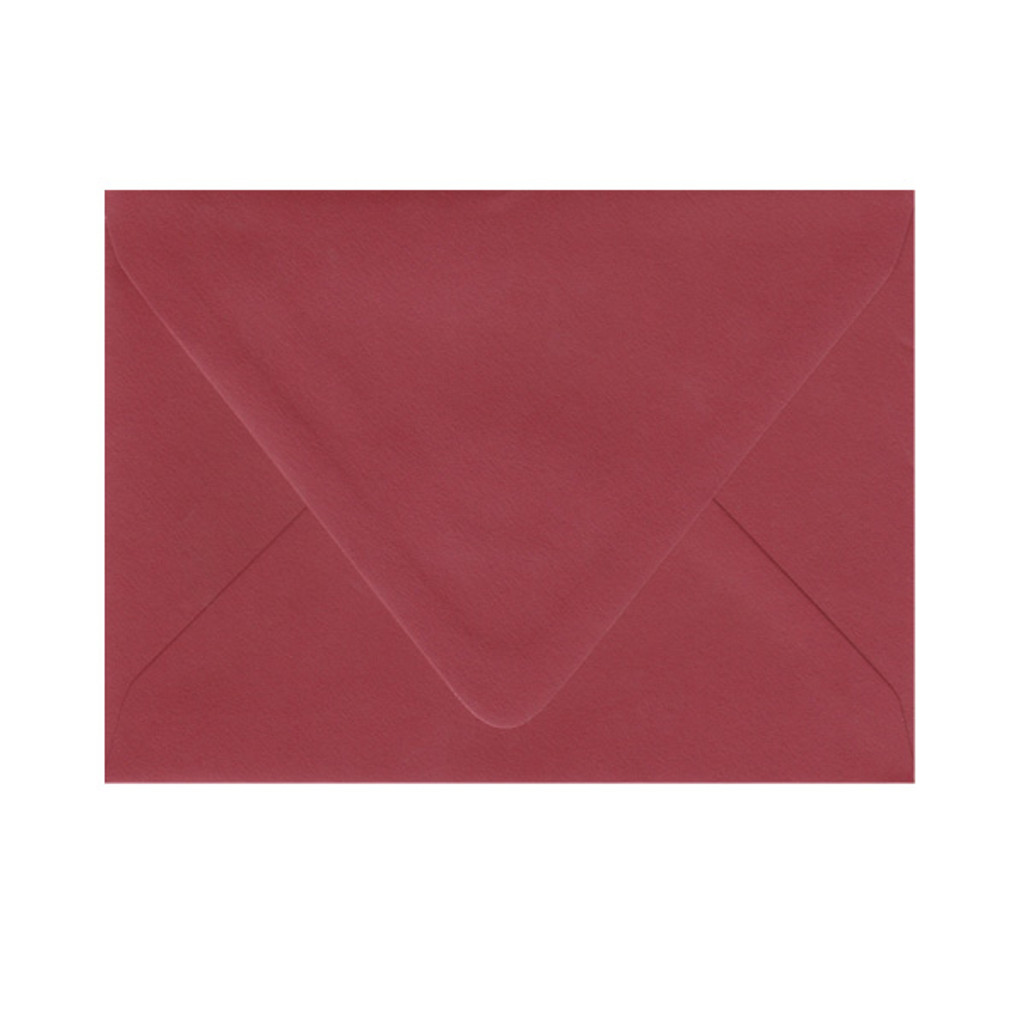 Imperfect A7 Euro Flap Scarlet Envelope - Surface Texture