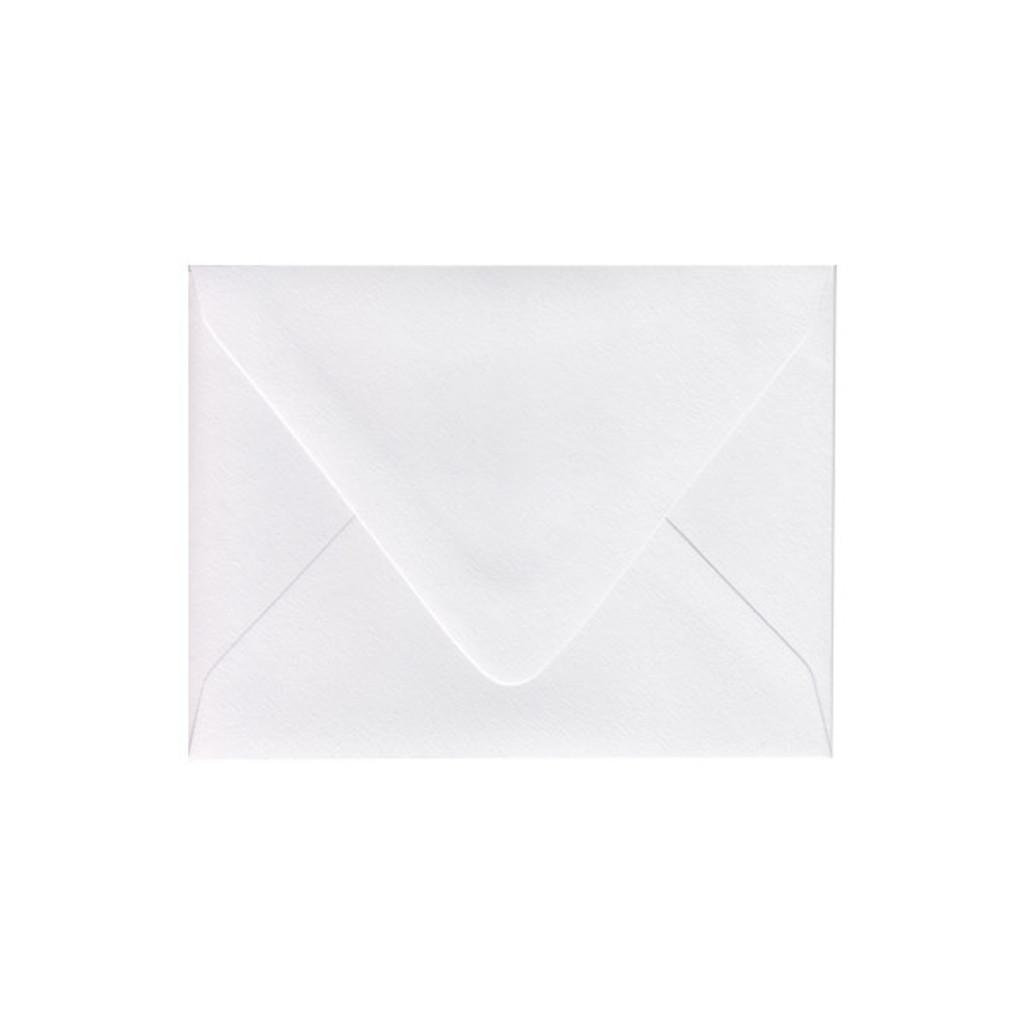 Imperfect A2 Euro Flap White Frost Envelope - Surface Texture