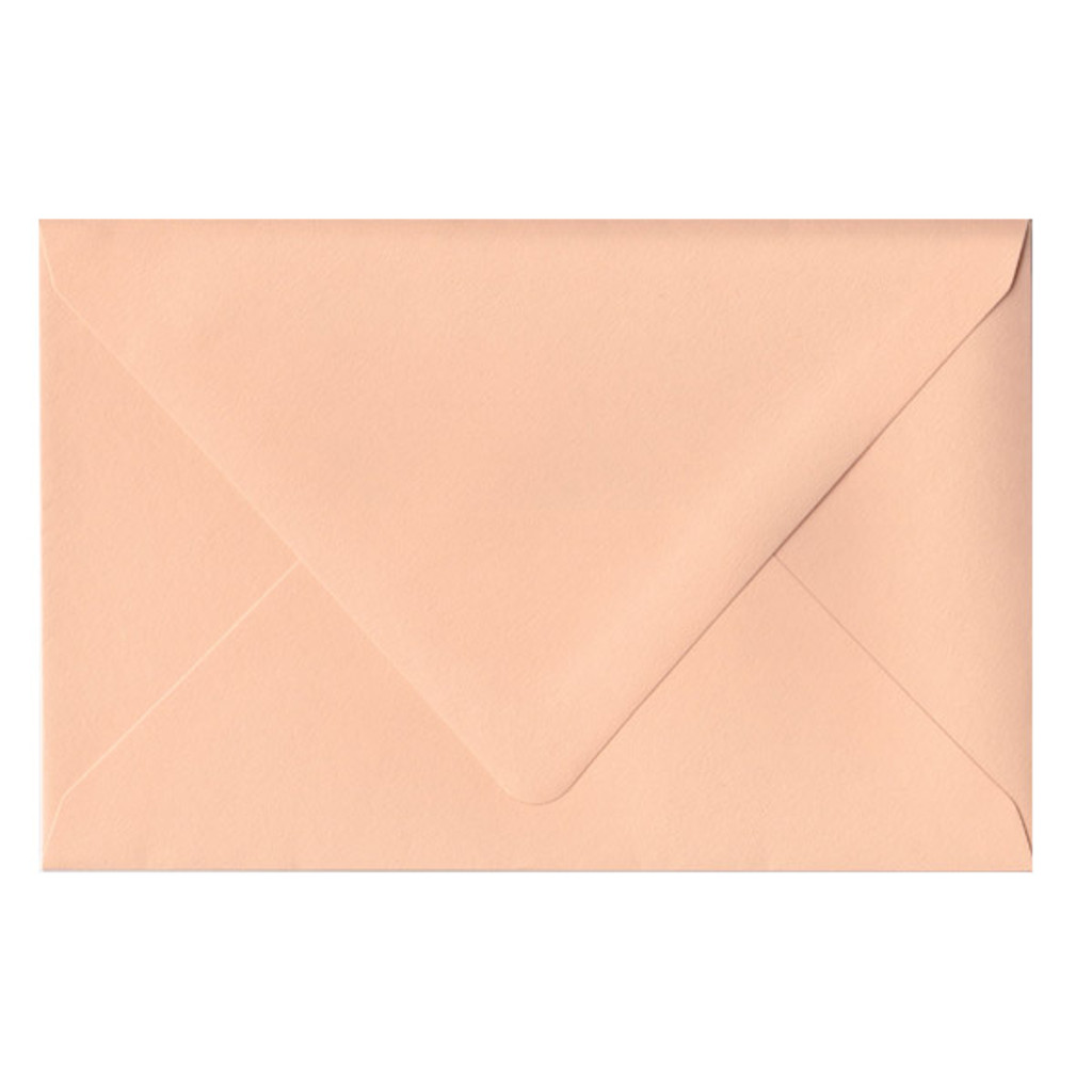 Imperfect A9 Euro Flap Peach Envelope - Adhesive Issue