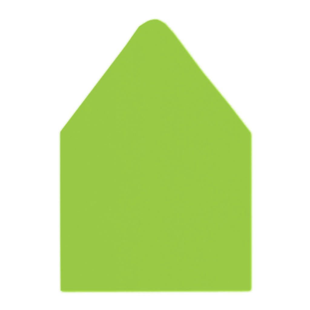 A9 Euro Flap Envelope Liners Lime Green