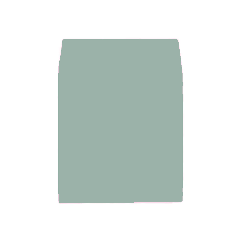 6.5 SQ Square Flap Envelope Liners Dusty Sage