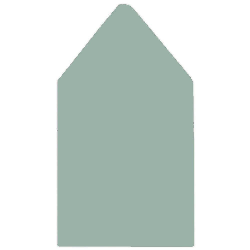 6.75 SQ Euro Flap Envelope Liners Dusty Sage