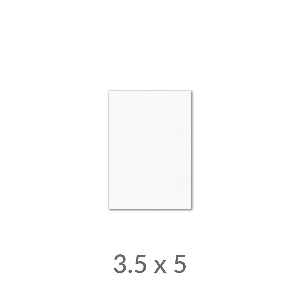 3.5 x 5 Cover Weight Heavy White