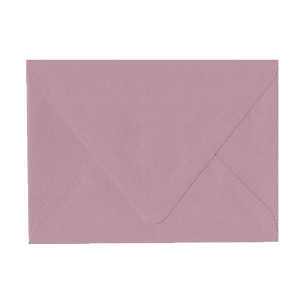 Imperfect A7 Euro Flap Old Rose Envelope - Cut Variation