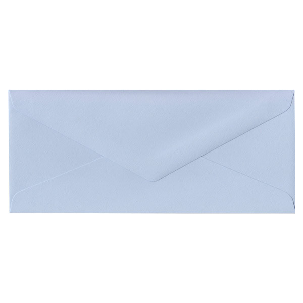 Imperfect No10 Euro Flap Azure Blue Envelope - Cut Variation