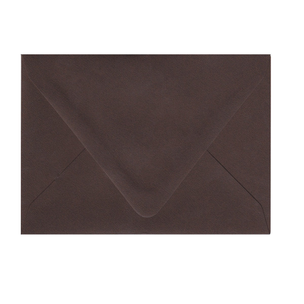 Imperfect A7 Euro Flap Bitter Chocolate Envelope - Cut Variation