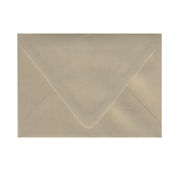 Imperfect A7.5 Euro Flap Gold Leaf Envelope - Cut Variation
