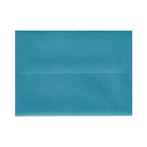 Imperfect A7 Square Flap Peacock Teal Envelope - Surface Texture