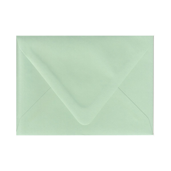 Imperfect A7 Euro Flap Spearmint Envelope - Cut Variation