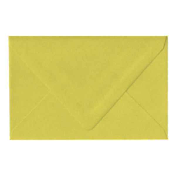 A9 Euro Flap Chartreuse Envelope