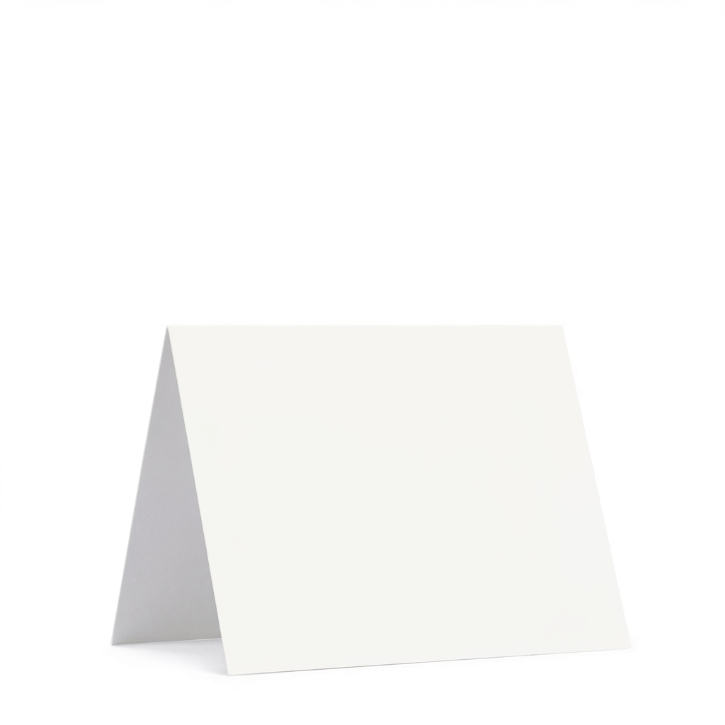 4.25 x 5.5 Folded Cards Heavy White