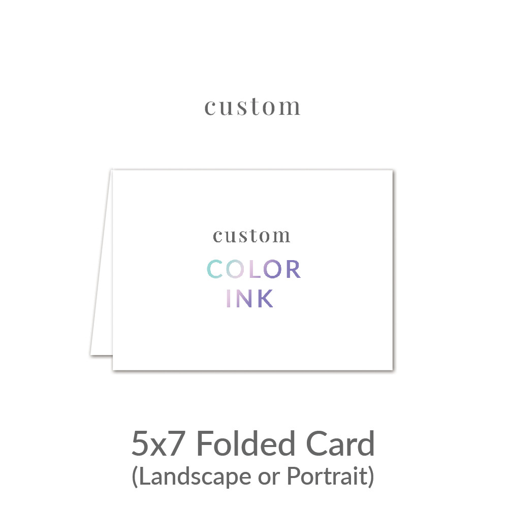 CUSTOM QUOTE Twin Souls 5x7 Folded Card Folded Card -  Color Ink Upload Your Own Design