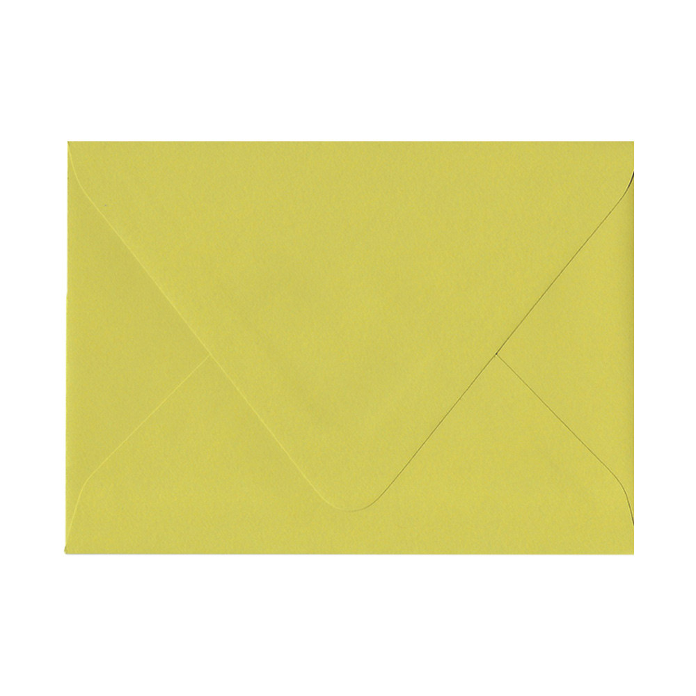 A7 Inner Ungummed Euro Flap Chartreuse Envelope