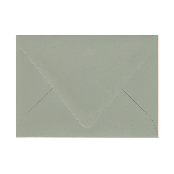 A7 Inner Ungummed Euro Flap Silver Sage Envelope