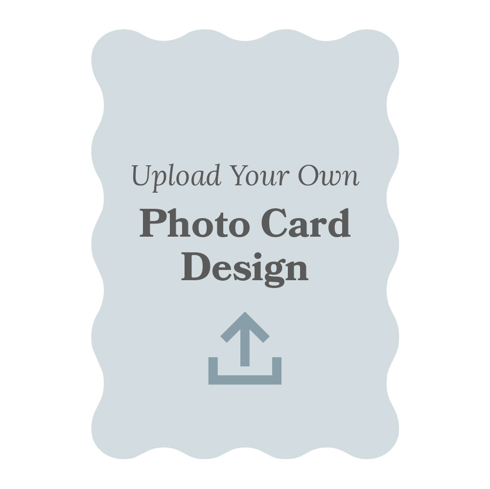 Holiday 5x7 Wave Photo Card - Upload Your Own Design