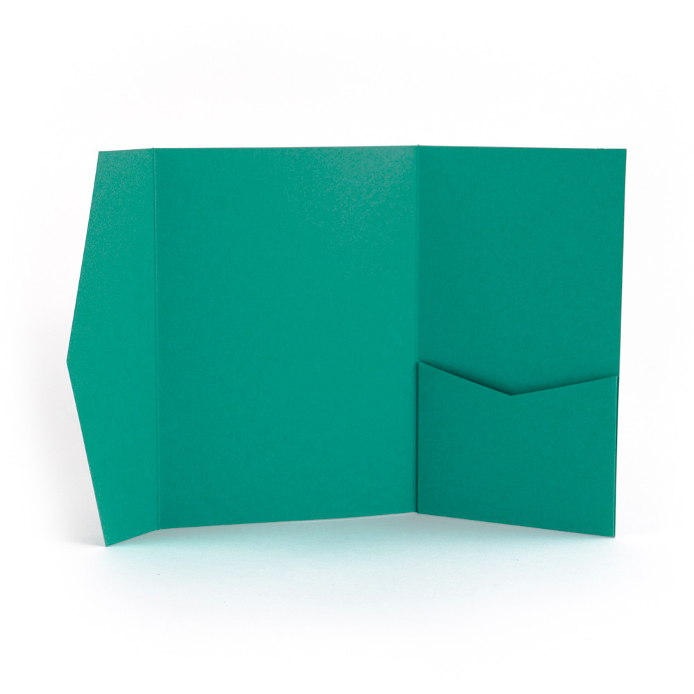 Signature A7 Pocket Invitation Island Teal
