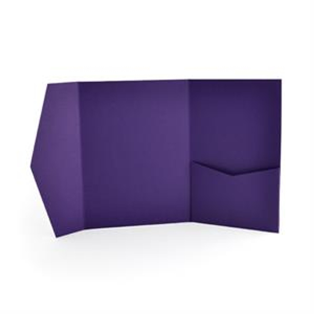 Signature A7 Pocket Invitation Violette