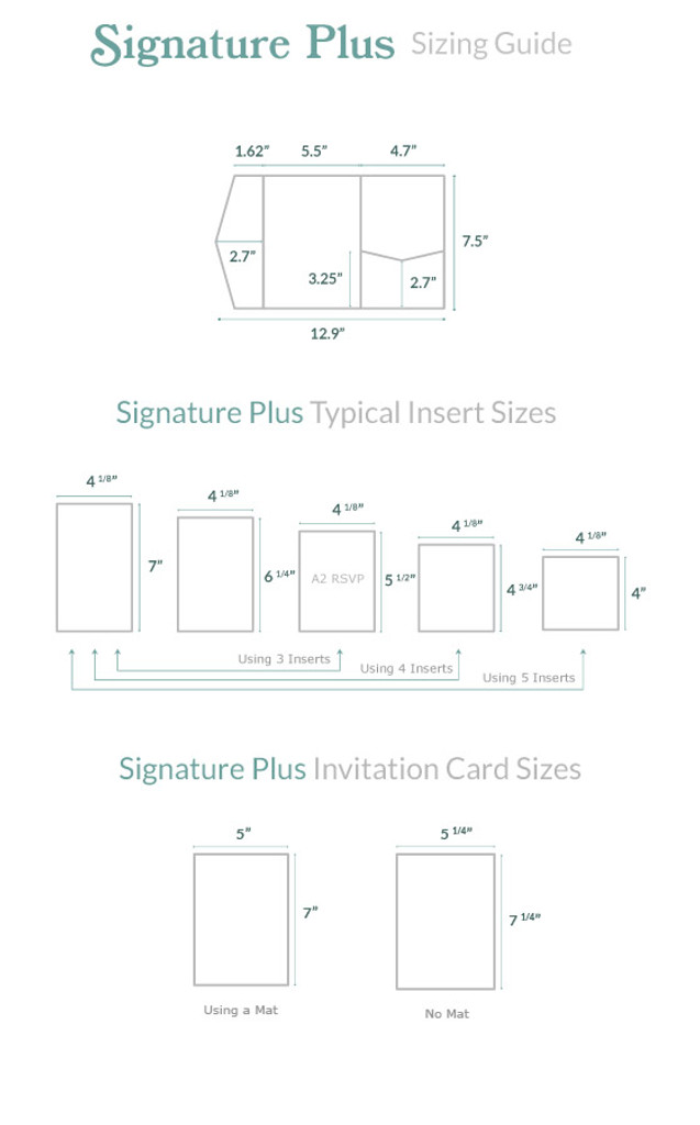 Signature Plus Pocket Invitation Antique Gold