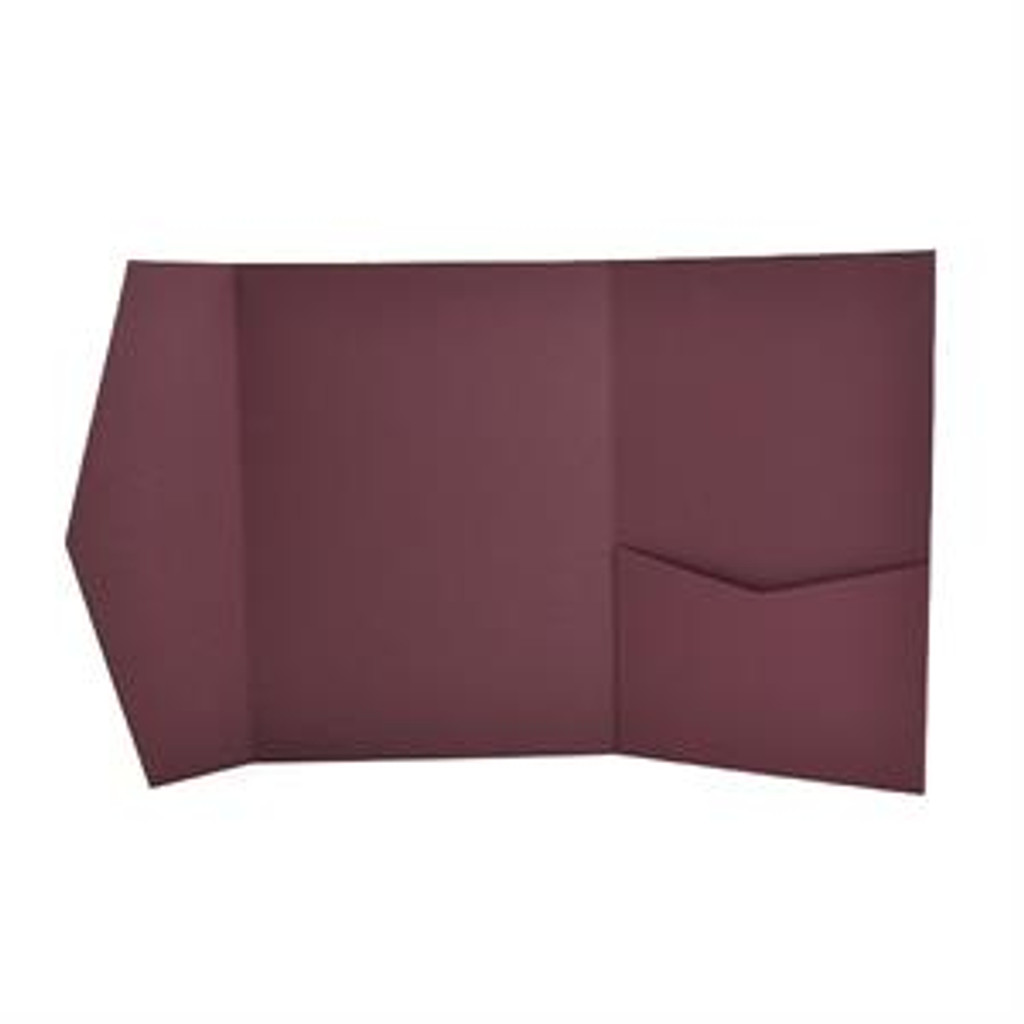 Signature Plus Pocket Invitation Claret