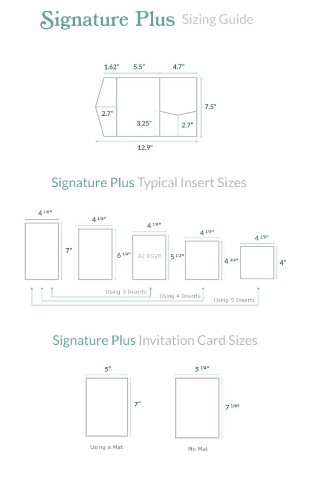 Signature Plus Pocket Invitation Claret