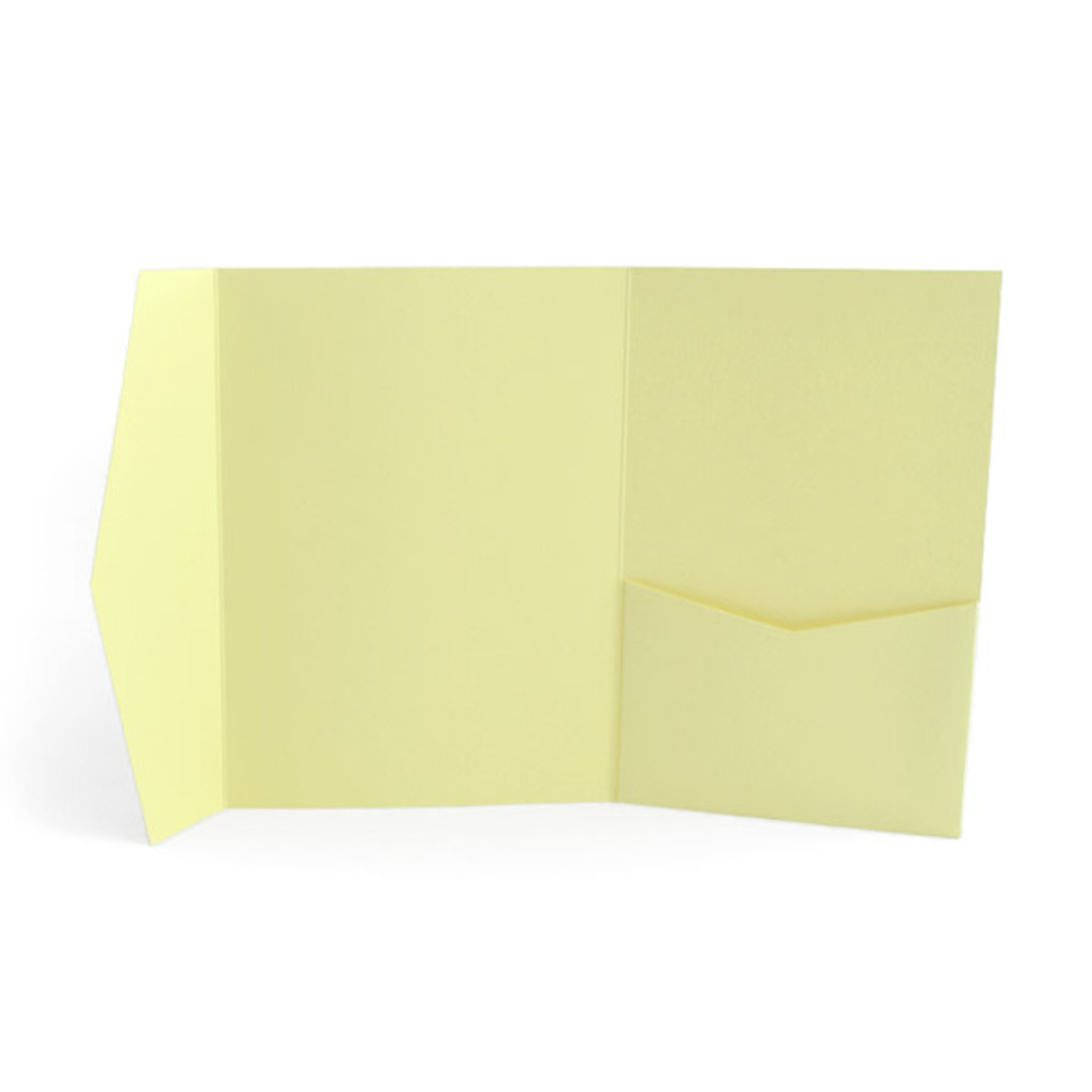 Signature Plus Pocket Invitation Sorbet Yellow