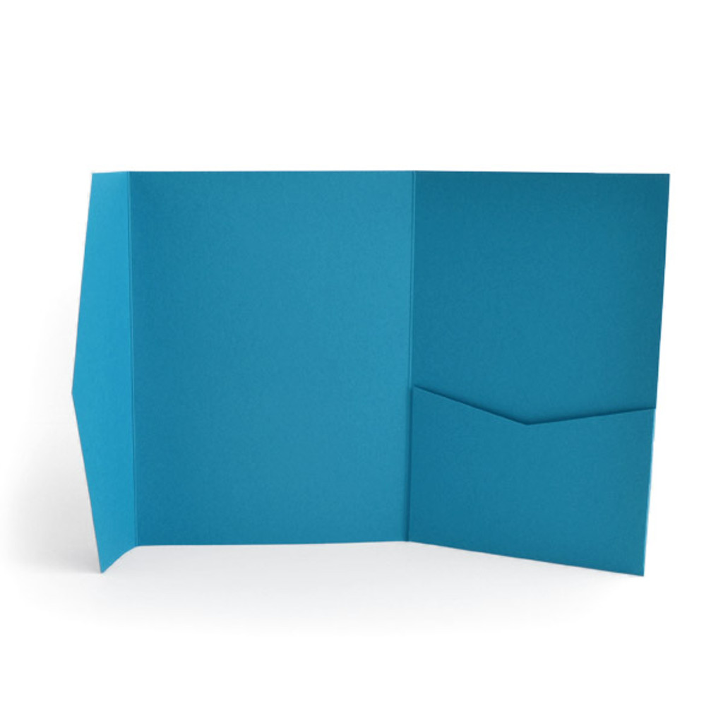 Signature Plus Pocket Invitation Tabriz Blue