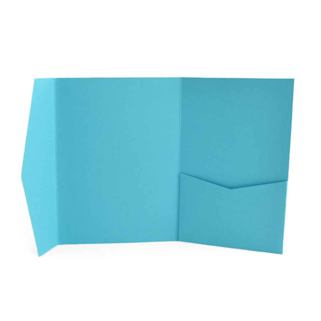 Signature Plus Pocket Invitation Turquoise