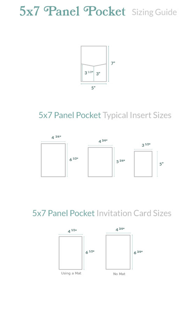 5 x 7 Panel Pockets Antique Gold