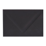 A8 Euro Flap Ebony Black Envelope