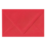 A9 Euro Flap Bright Red Envelope