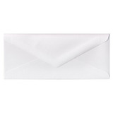 No.10 Euro Flap White Frost Envelope
