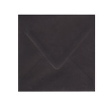 6.75 SQ Euro Flap Ebony Black Envelope