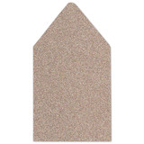 6.5 SQ Euro Flap Envelope Liners Glitter Sand