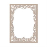 Flower Bouquet Laser Invitation Frame