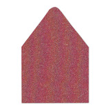 Full Bleed Inner A7 Euro Flap Envelope Liners Glitter Crimson