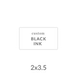 2x3.5 Printed Business Card -  Black Ink Upload Your Own Design