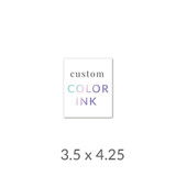 3.5x4.25 Printed Card -  Color Ink Upload Your Own Design