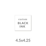 4.5x4.25 Printed Card -  Black Ink Upload Your Own Design