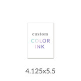 4.125x5.5 Printed Card -  Color Ink Upload Your Own Design