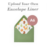 Upload Your Own Design A6 Euro Flap Envelope Liner