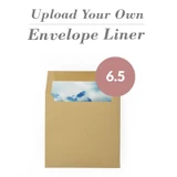 Upload Your Own Design 6.5 Square Flap Envelope Liner