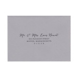 Full Guest Address  Black Ink Printed A7 Euro Flap Envelopes