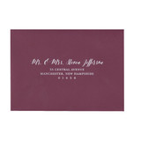 Full Guest Address White Ink Printed A7 Square Flap Envelopes