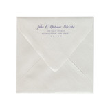 Return Address Color Printed 6 1/2 Square (Euro Flap) Envelopes