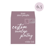 You Format  White Ink Printed 6.5 SQ Square Flap You Format
