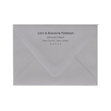 Return Address Black Ink Printed A6 Euro Flap Envelopes